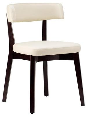 Sara Side Chair - Faux Leather With Wenge Frame - thumbnail image 3