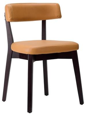 Sara Side Chair - Faux Leather With Wenge Frame - thumbnail image 2