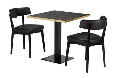 Sara Chair / Table Top / Flat Black Table Base  (DH) - thumbnail image 2