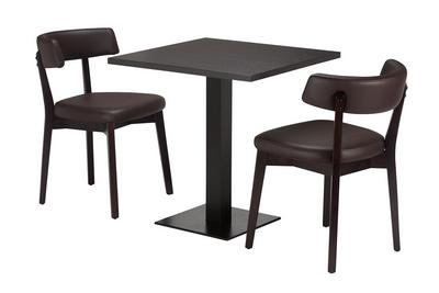 Sara Chair / Table Top / Flat Black Table Base  (DH) - thumbnail image 3