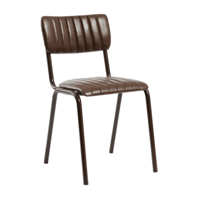 Stacey Stacking Side Chair - Brown