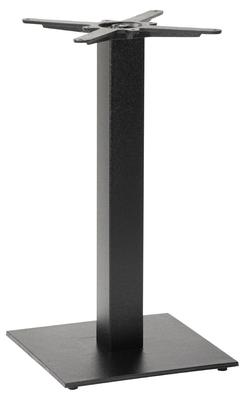 Flat Black Small Square Table Base - Black - thumbnail image 1