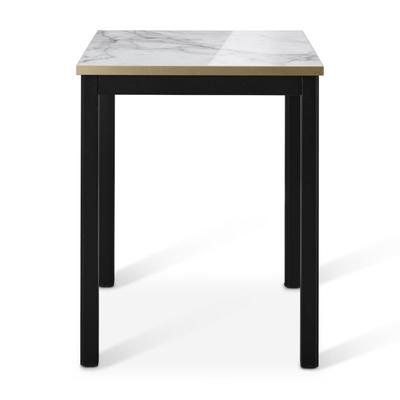 Premium High Gloss Dining Height Table - Calacatta Marble