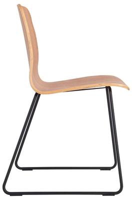 Ellie Side Chair Clear Lacquer- Skid Frame - thumbnail image 5