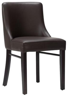 Sienna Side Chair - Wine Faux Leather With Wenge Frame - thumbnail image 1