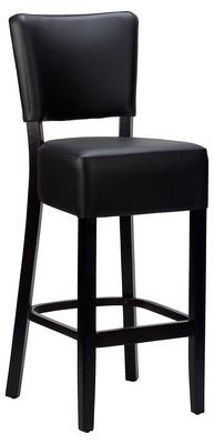 Charlie High Chair - Faux Leather With Black Frame - thumbnail image 1