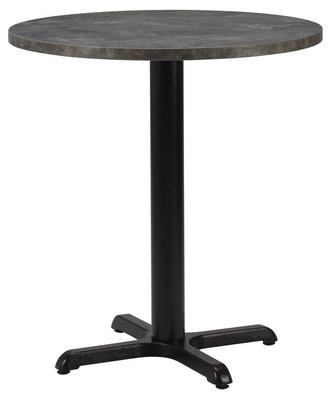 Round , Anthracite Metal Rock/ Matching ABS , Cross Small (Dining Height) - thumbnail image 1