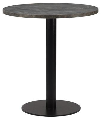 Round , Anthracite Metal Rock/ Matching ABS , Flat Black Small Round (Dining Height) - thumbnail image 1