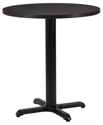 Round , Black - Brown Sorano Oak/ Matching ABS, Cross Small (Dining Height) - thumbnail image 1