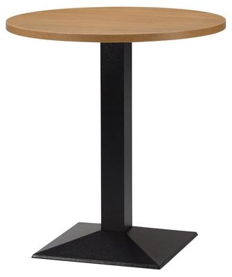 Round , Natural Lancaster Oak/ Matching ABS, Pyramid Square (Dining Height) - thumbnail image 1