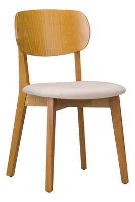 Lorenzo Side Chair - Veneer Back / Upholstered Seat