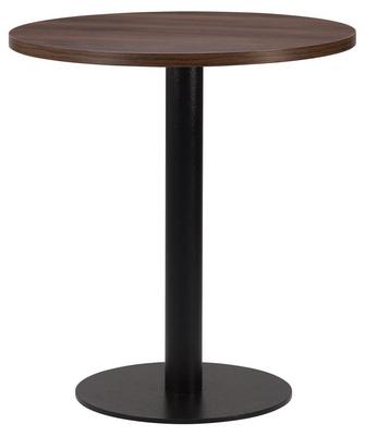 Round , Tobacco Pacific Walnut/ Matching ABS, Flat Black Small Round (Dining Height) - thumbnail image 1