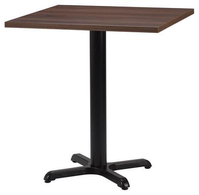 Square , Tobacco Pacific Walnut/ Matching ABS, Cross Small (Dining Height) - thumbnail image 1