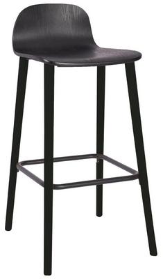 Ellie High Stool (Wood Legs Black) - thumbnail image 1