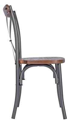 Ceilia Crossback Metal Side Chair - thumbnail image 4