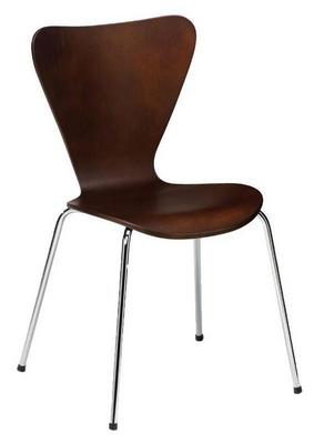 Megan Side Chair Wenge - 4 Leg - thumbnail image 1